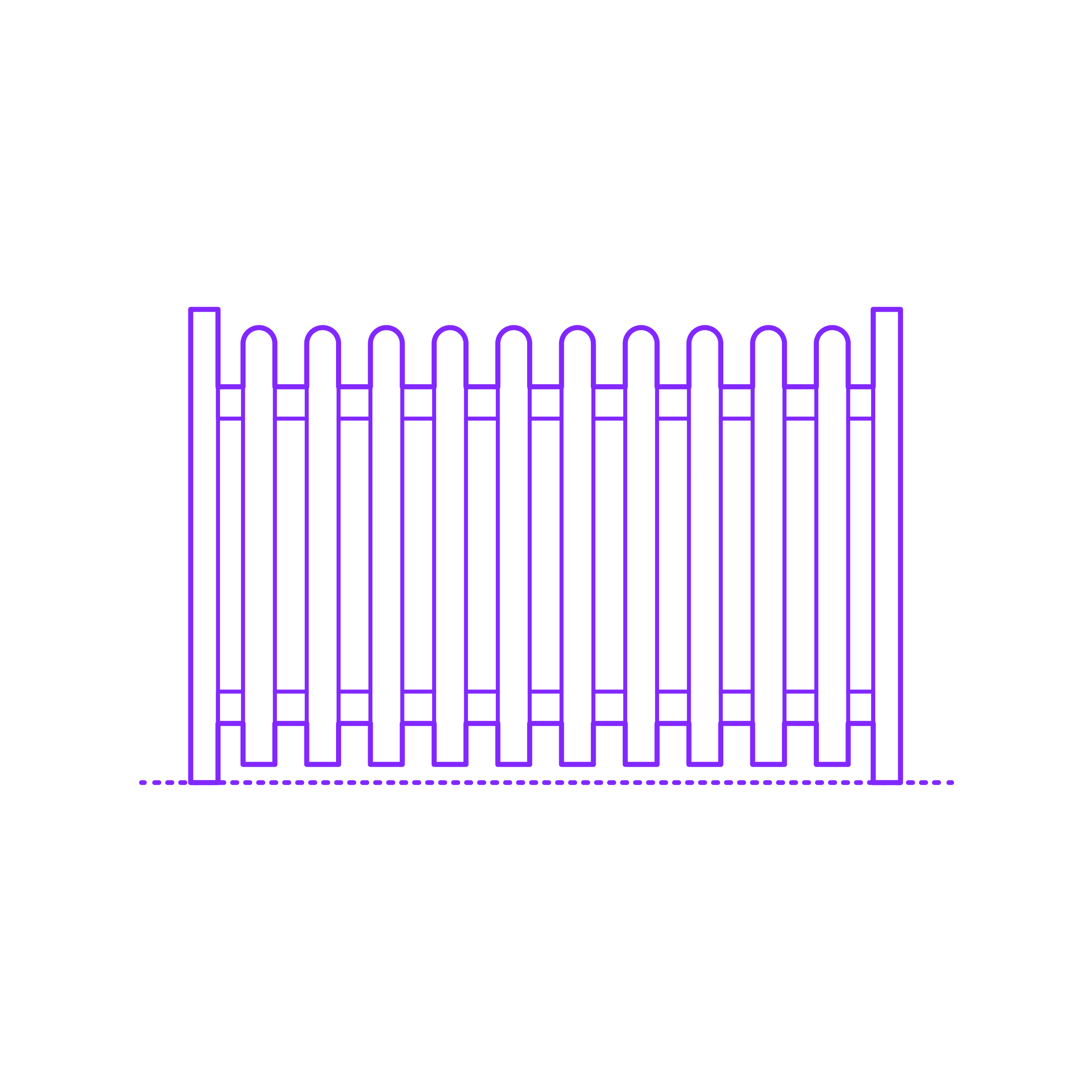 Buildings Fences Picket Fence Round Line Tracing Svg Vector Free Vectors